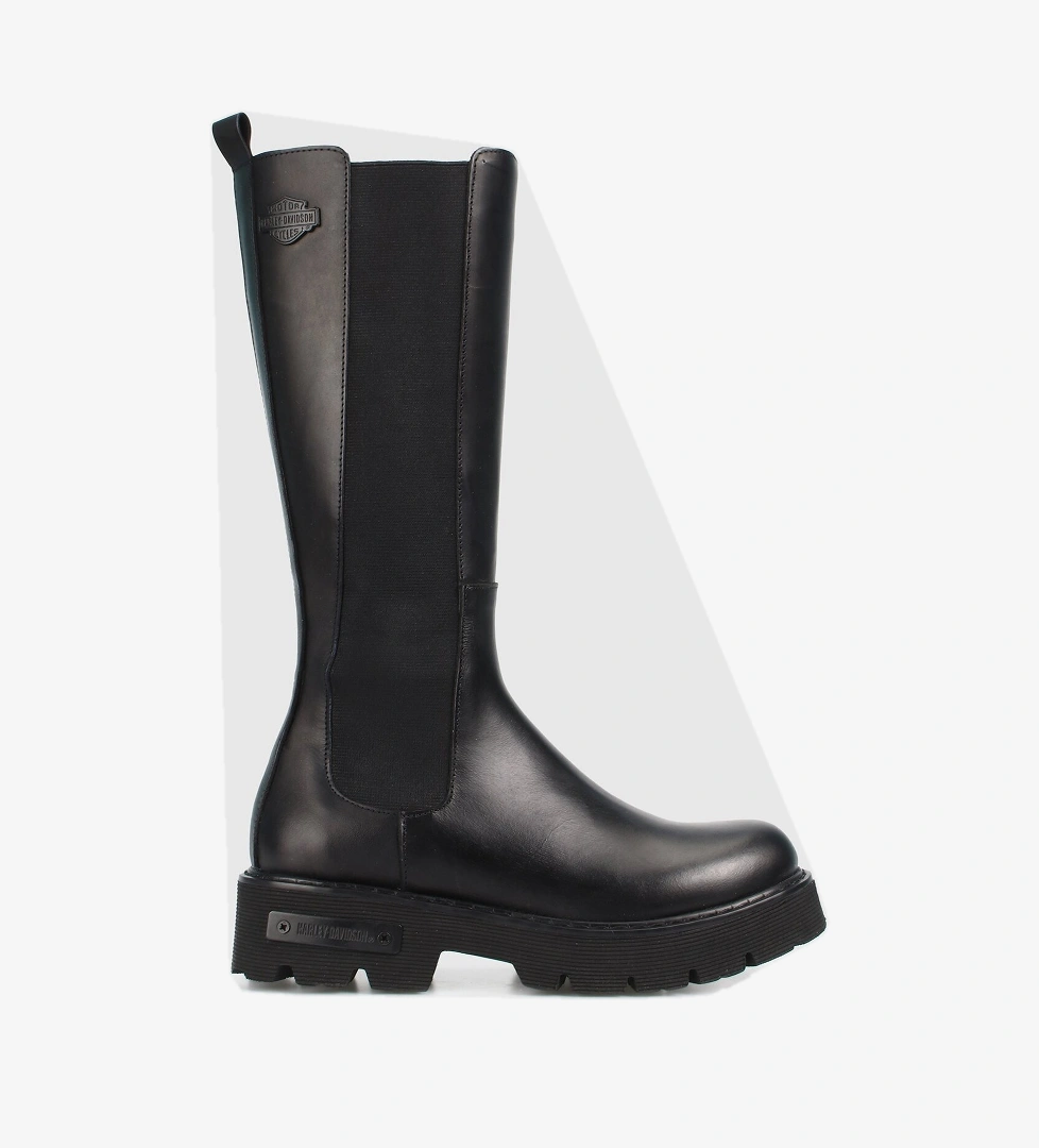 Spıez Black Deri Siyah Kadın Asker Botu - Görsel 1