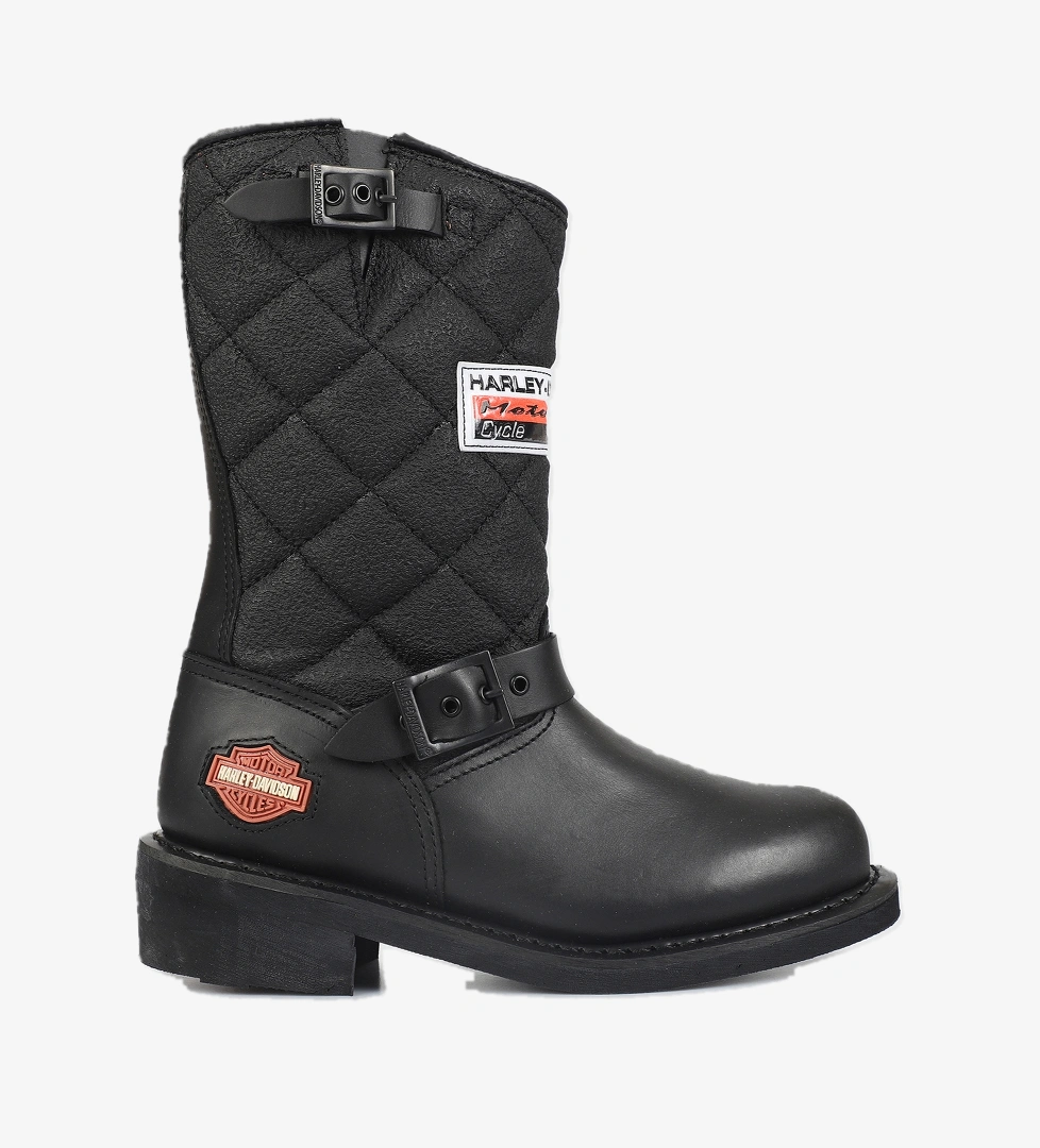 Harley Davidson Laconia 644 Hi 646 Siyah Kadın Yağlı Deri Bot 025g100078 model görseli