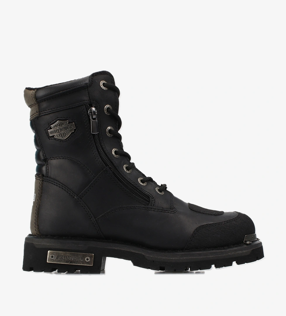 Riddick Siyah Deri Kadın Asker Botu 025G100321-01 - Görsel 1