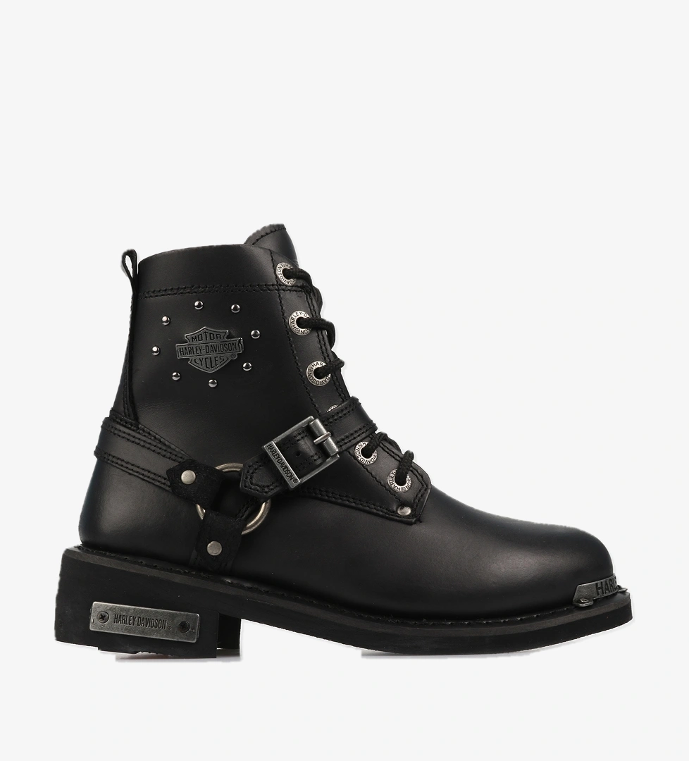 Becky Siyah Kadın Yağlı Deri Bot 025Z100423 - Görsel 1