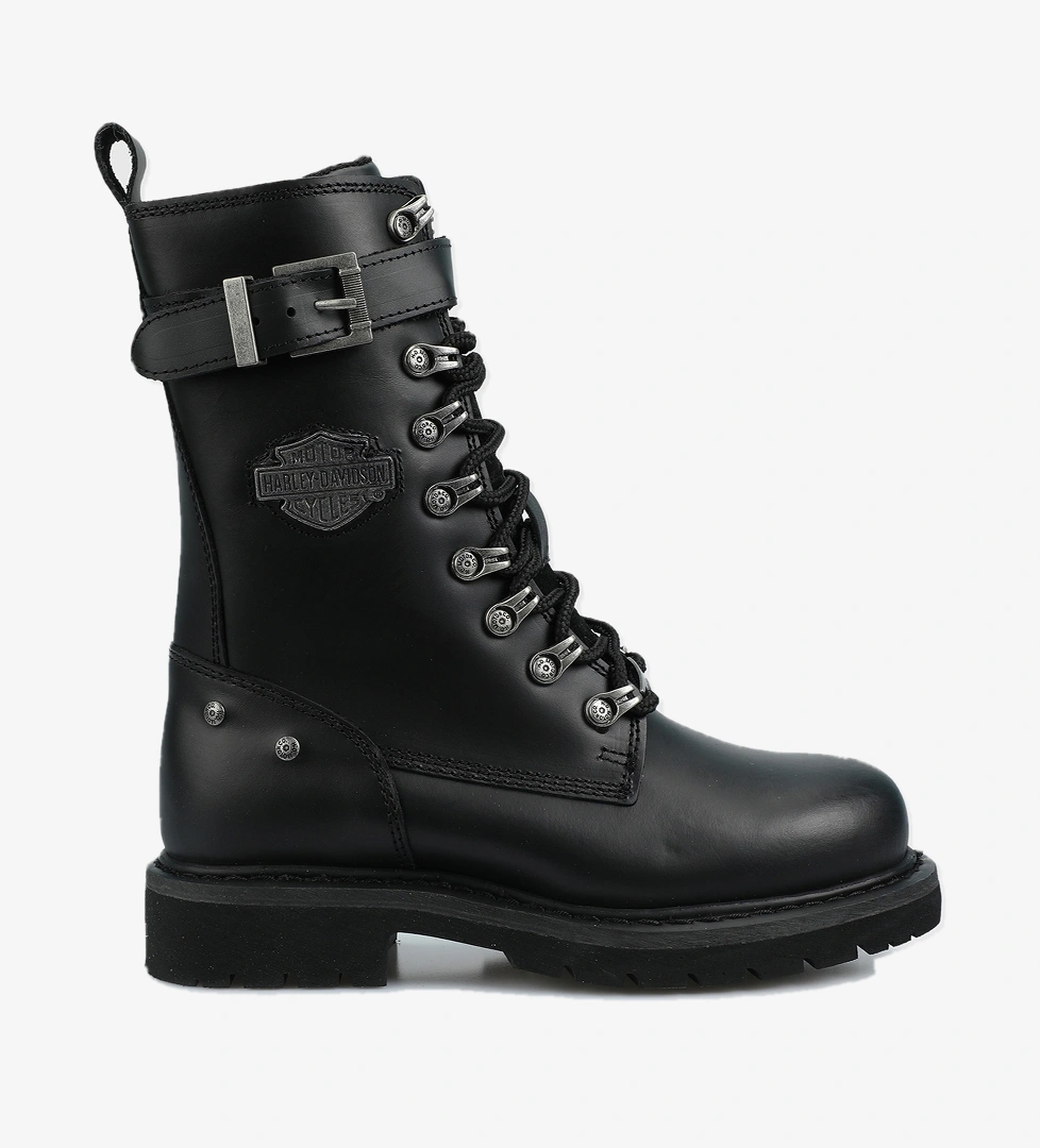 Harley Davidson Gladis Kadın Siyah Deri Bot G0385 model görseli
