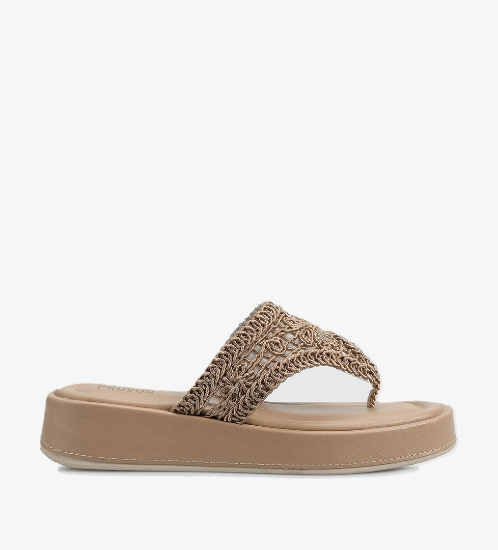 Kahve Kadın Terlik - Görsel 1