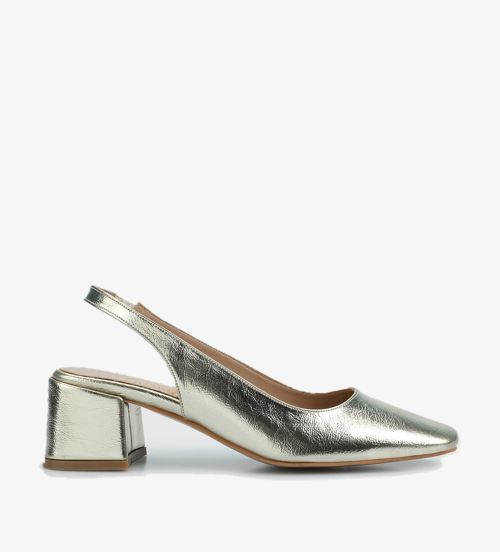 Altın Kadın Ayakkabı - Görsel 1