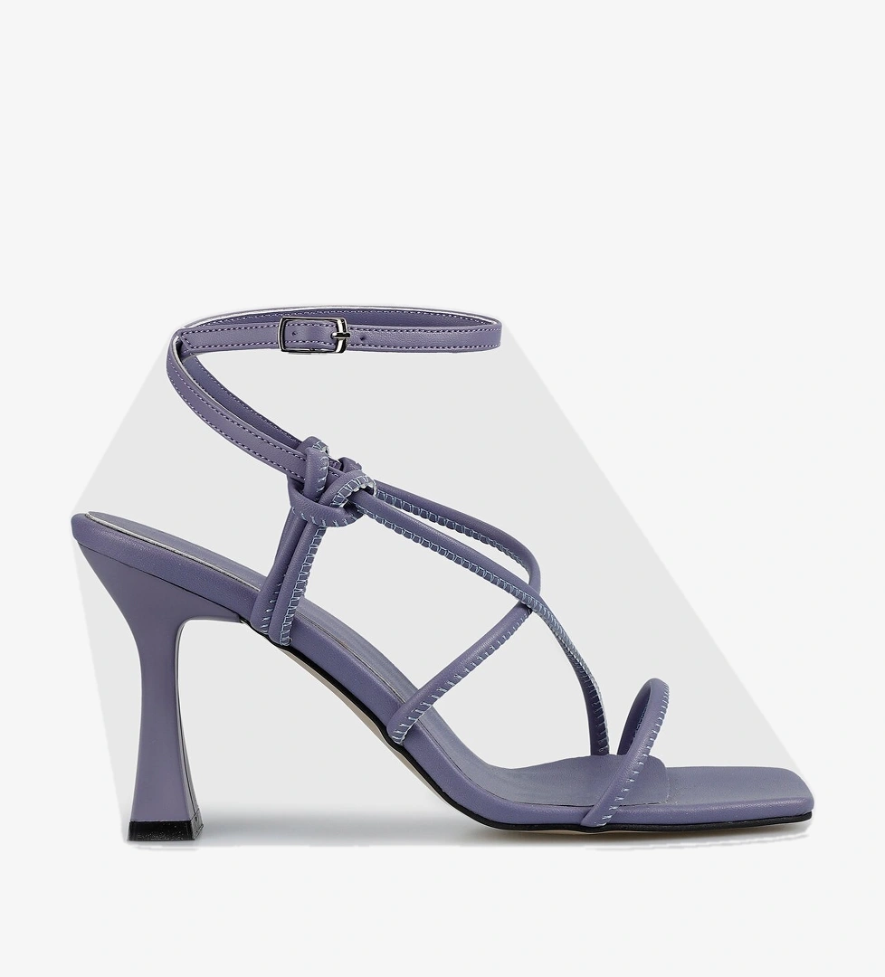 Lila Kadın Topuklu Sandalet - Görsel 1