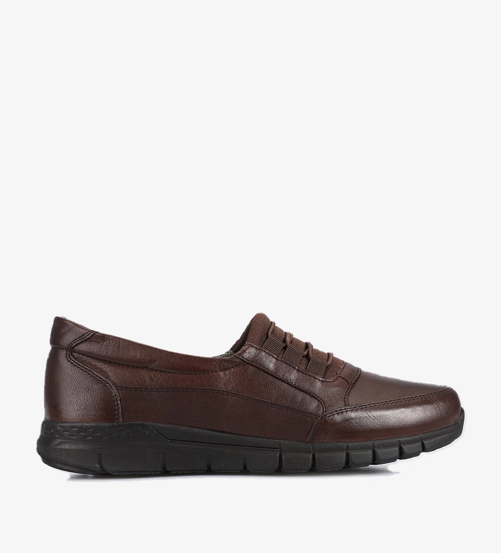 Kahve Deri Kadın Ayakkabı - Görsel 1