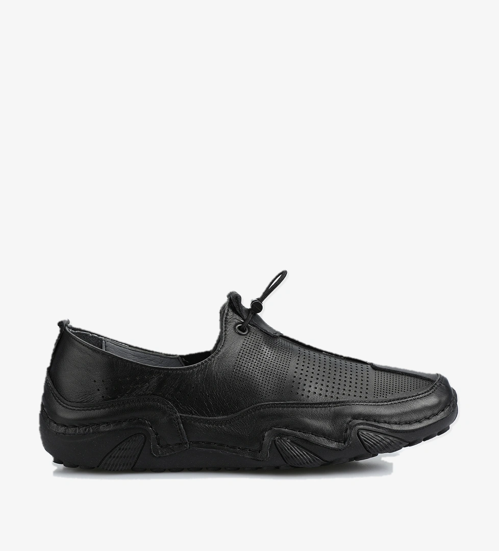 Siyah Deri Kadın Ayakkabı - Görsel 1