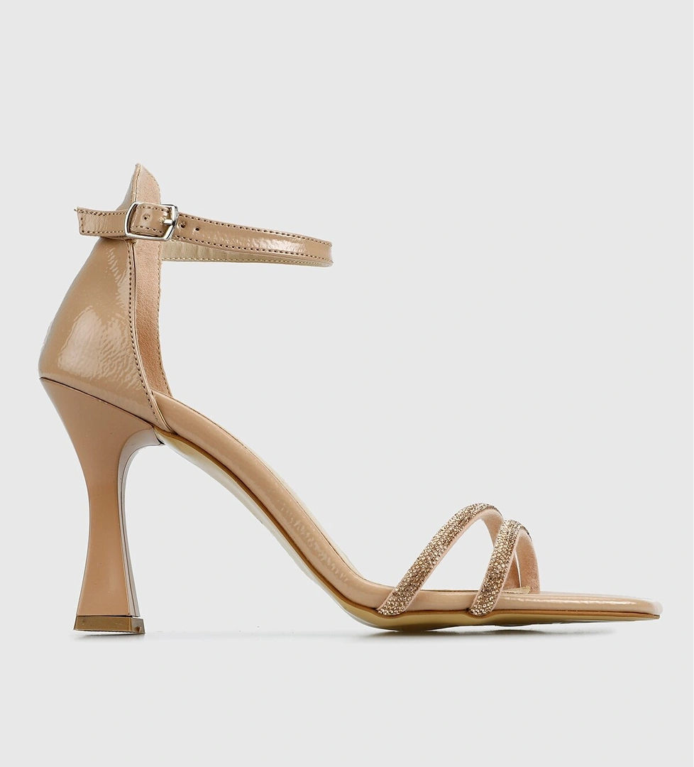 Nude Kadın Topuklu Sandalet - Görsel 1