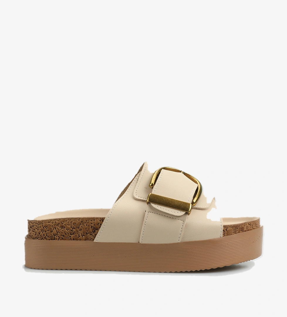 Bej Kadın Terlik - Görsel 1