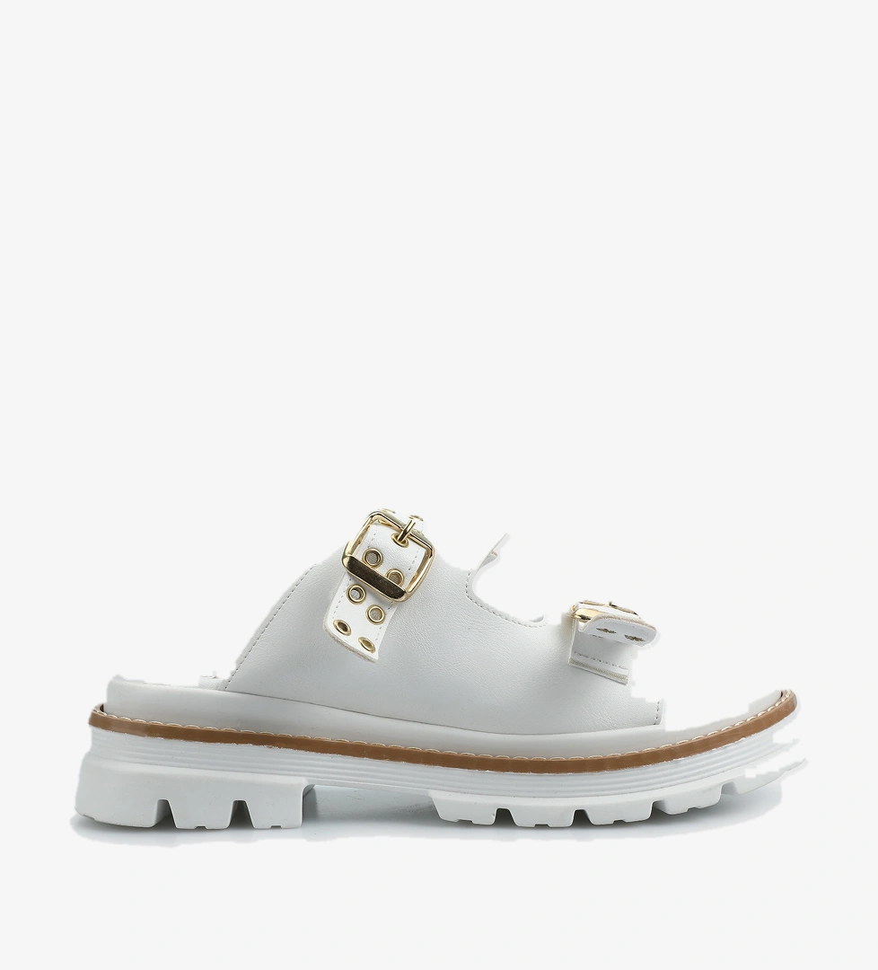 Beyaz Kadın Terlik - Görsel 1