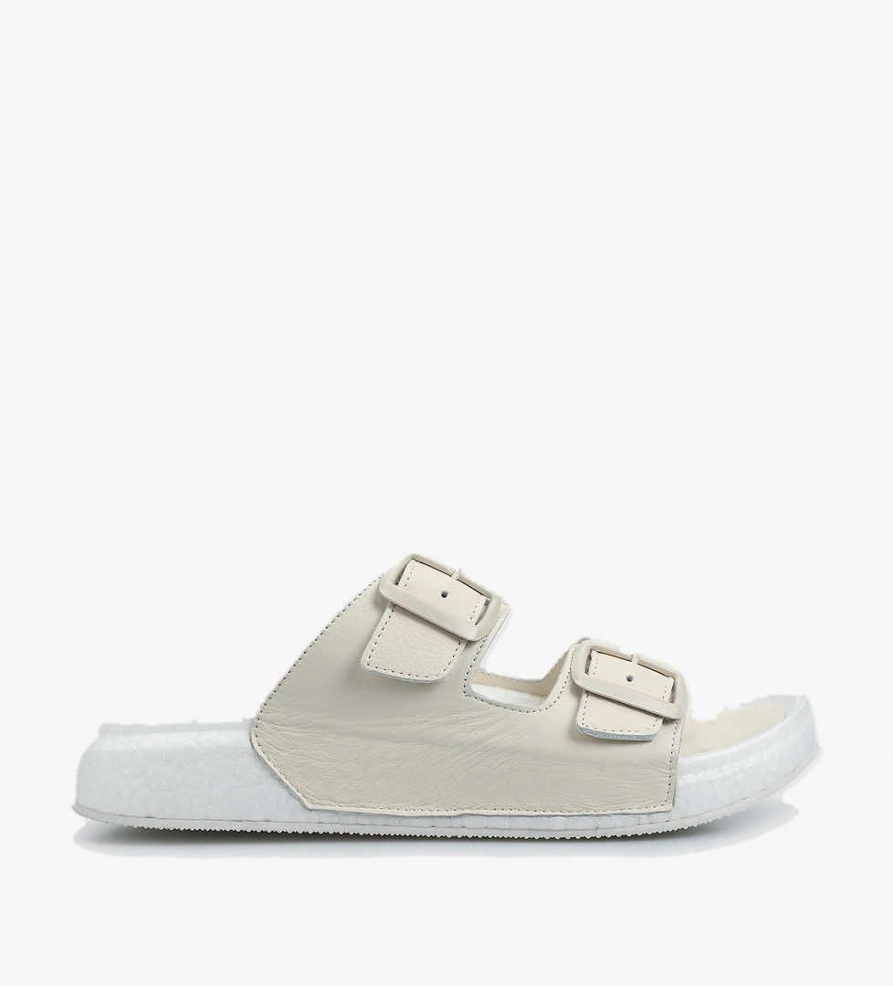 Bej Deri Kadın Konfor Terlik - Görsel 1