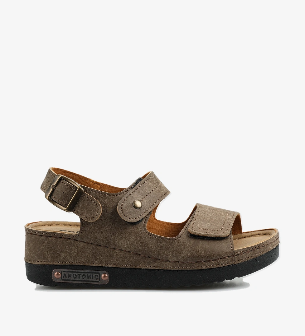 Vizon Kadın Düz Sandalet - Görsel 1