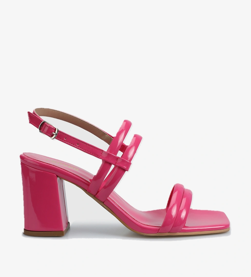Fuşya Kadın Topuklu Sandalet - Görsel 1