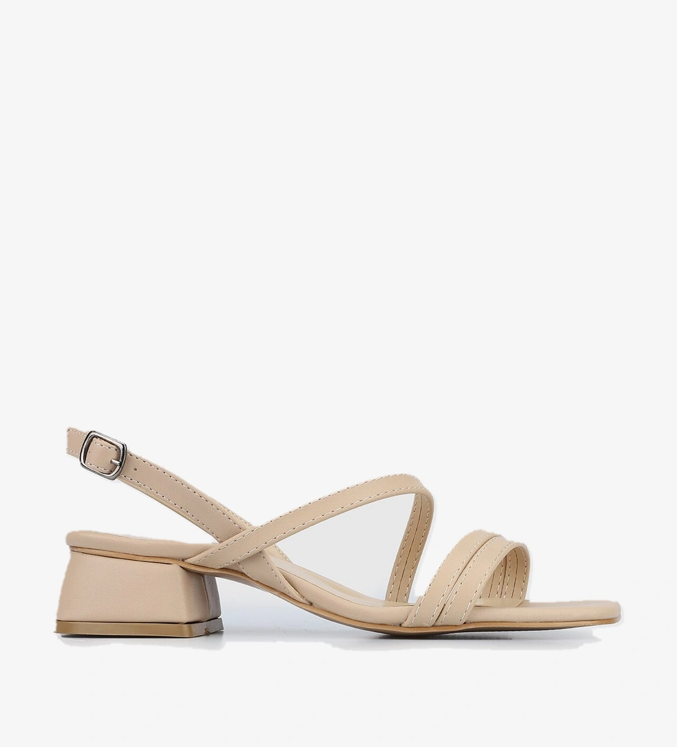 Nude Kadın Topuklu Sandalet - Görsel 1