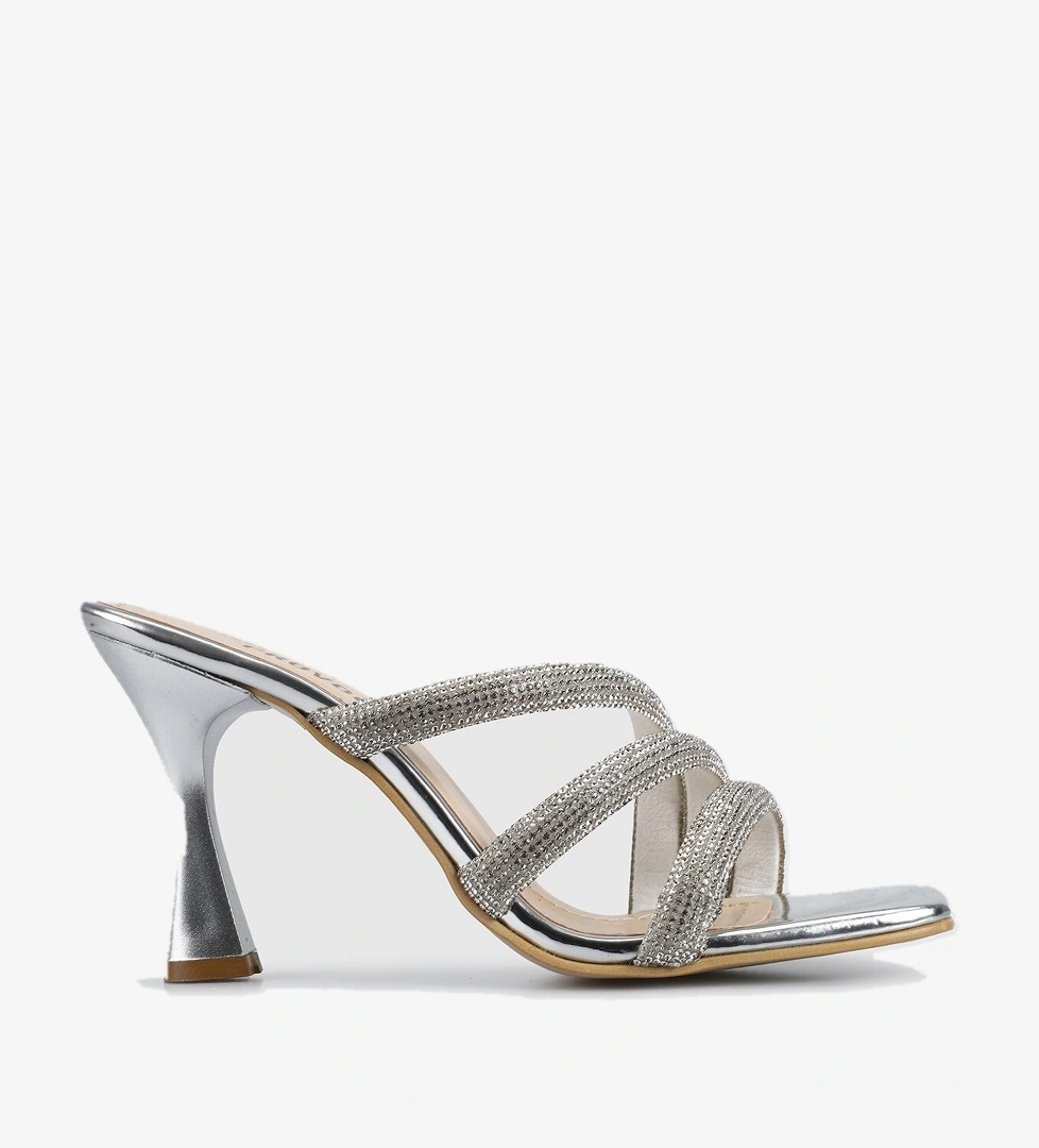 Gümüş Kadın Terlik - Görsel 1