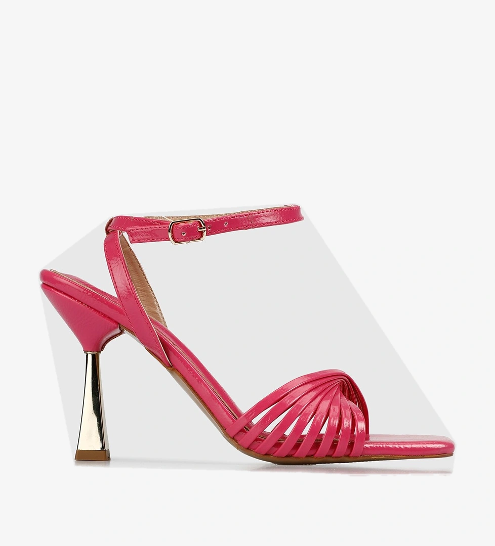 Fuşya Kadın Topuklu Sandalet - Görsel 1