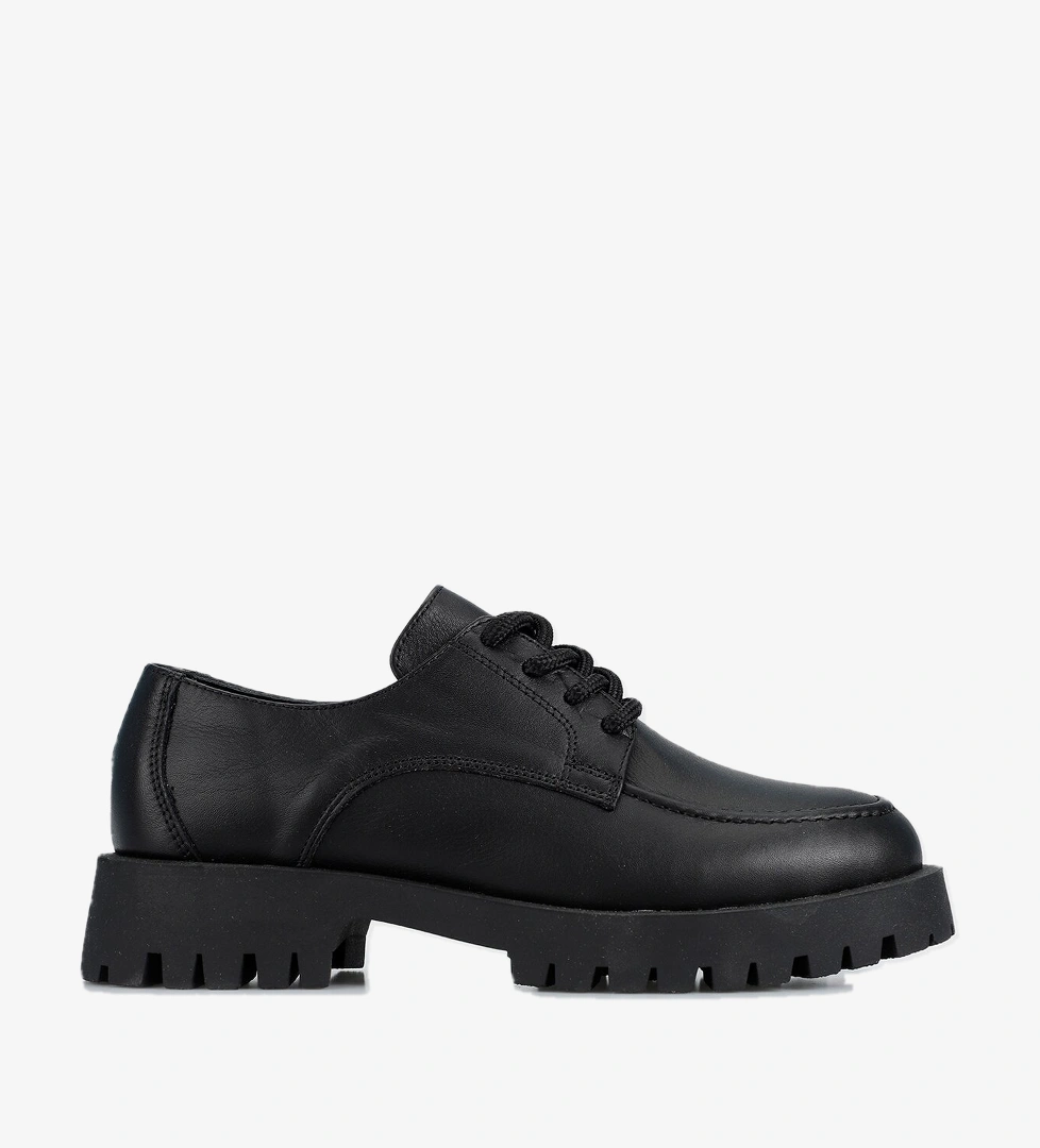 Siyah Deri Kadın Ayakkabı - Görsel 1