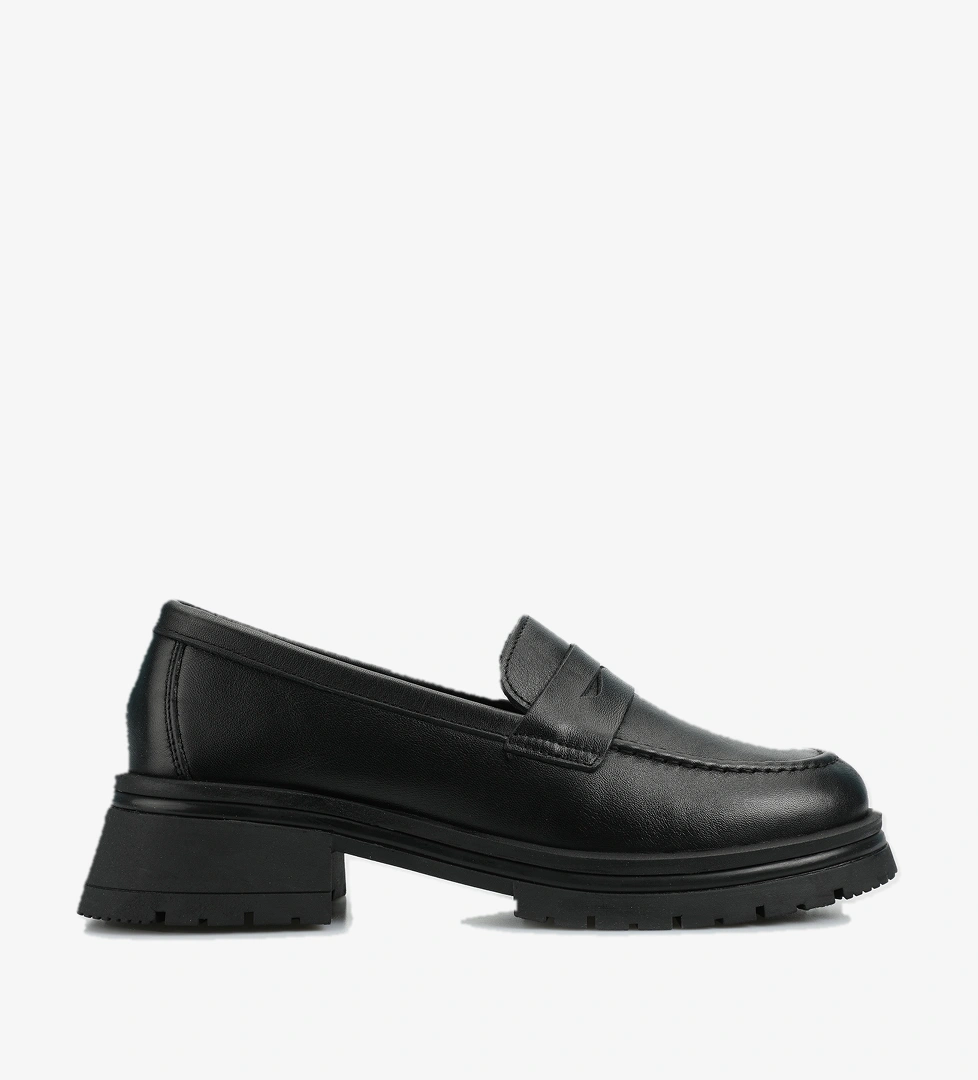 Siyah Deri Kadın Ayakkabı - Görsel 1