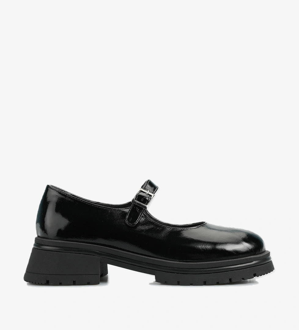 Siyah Deri Kadın Ayakkabı - Görsel 1