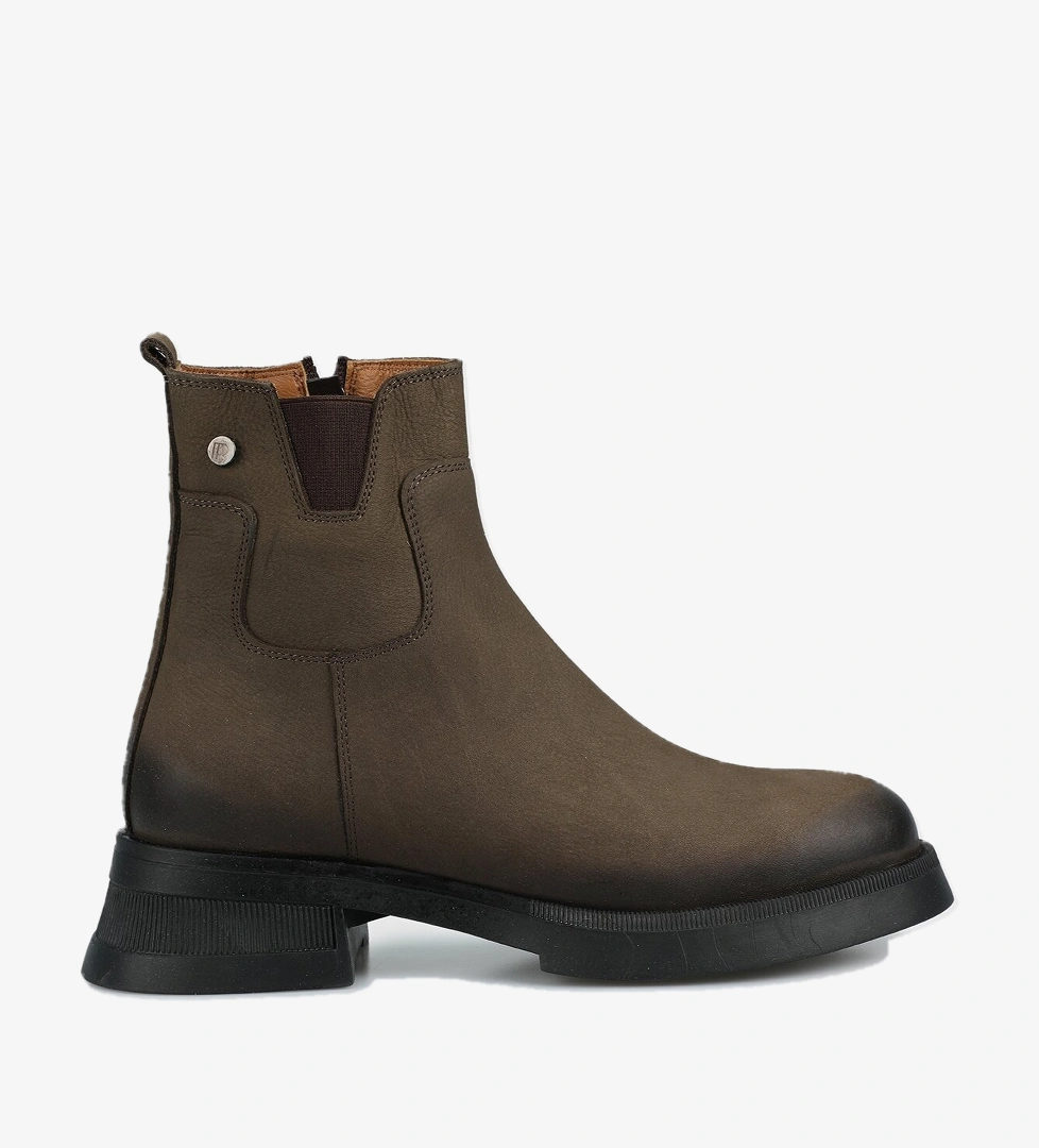 Haki Deri Kadın Bot - Görsel 1