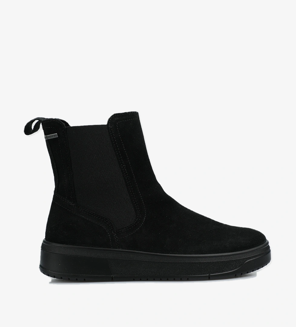 Siyah Deri Kadın Outdoor Bot - Görsel 1