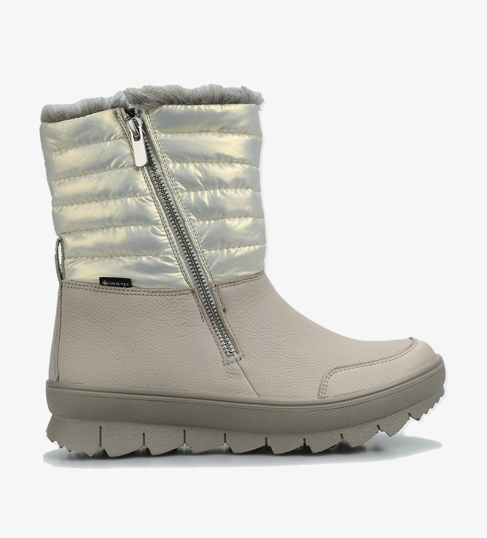 Bej Deri Kadın Outdoor Bot - Görsel 1