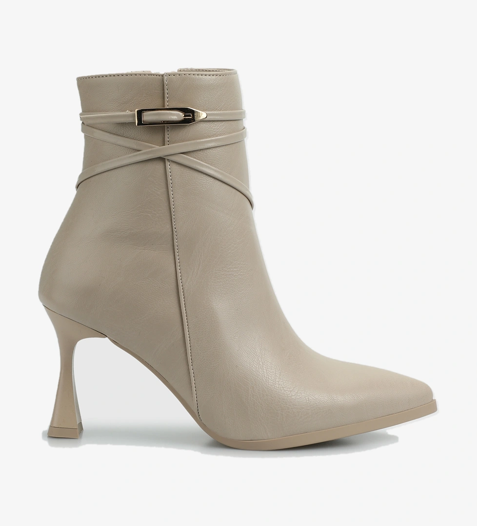 Bej Kadın Bootie - Görsel 1