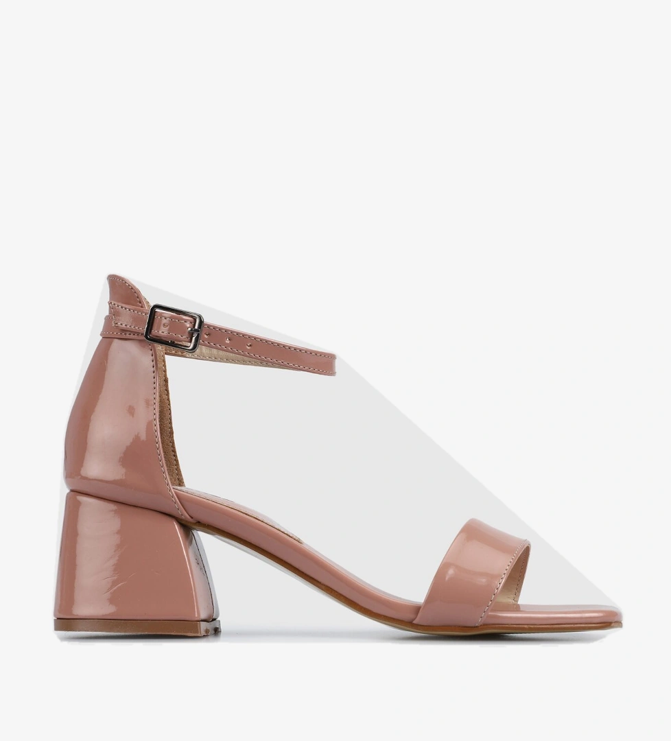 Pudra Kadın Topuklu Sandalet - Görsel 1