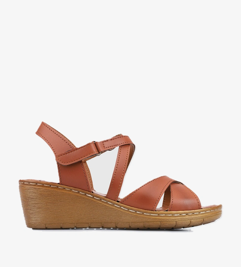 Taba Kadın Topuklu Sandalet - Görsel 1