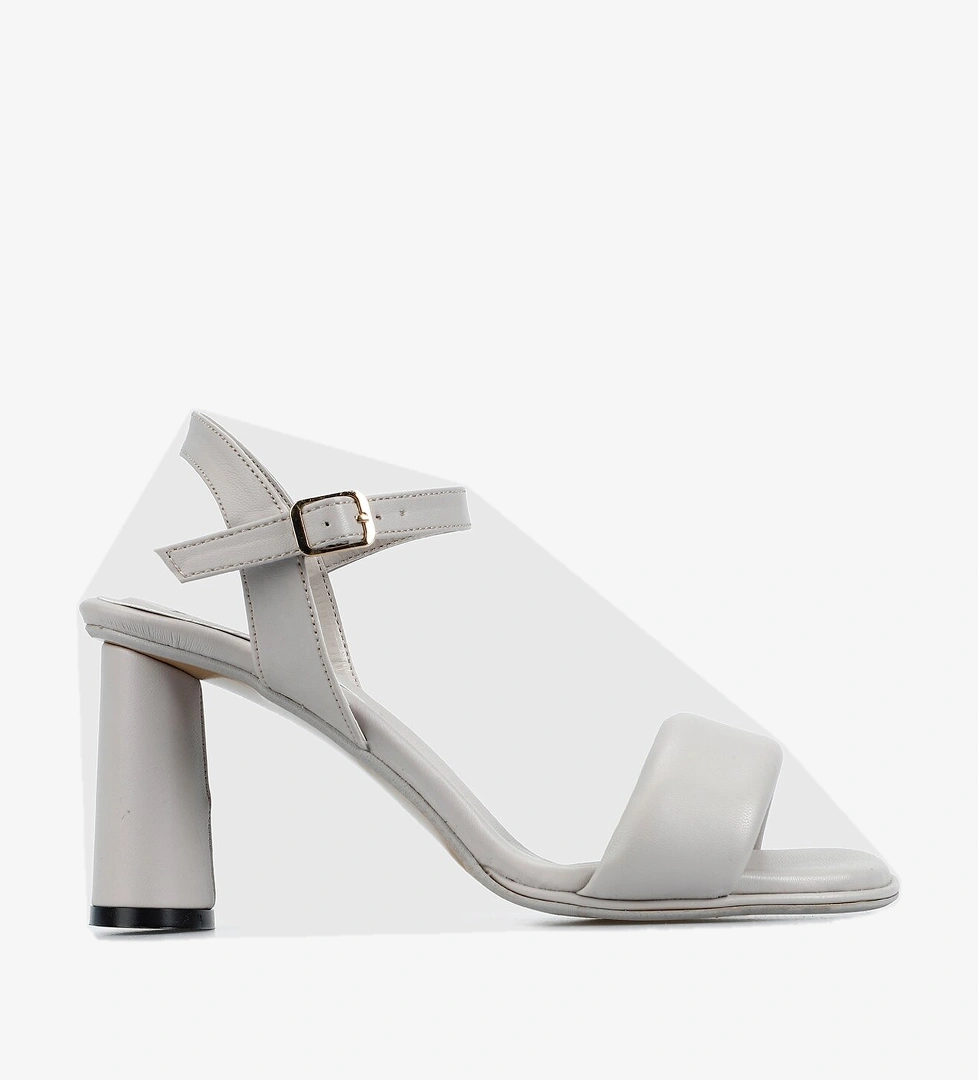 Gri Kadın Topuklu Sandalet - Görsel 1