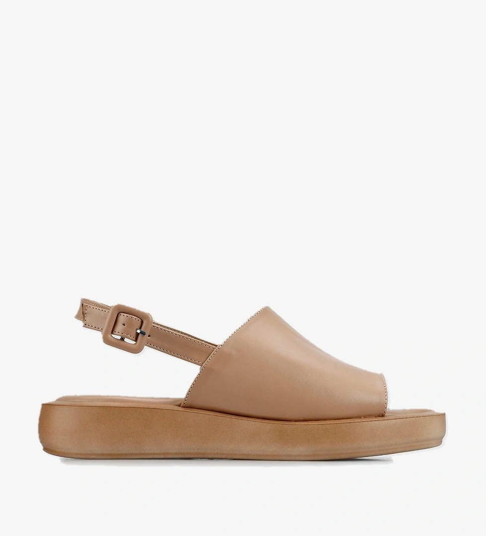 Nude Kadın Düz Sandalet - Görsel 1