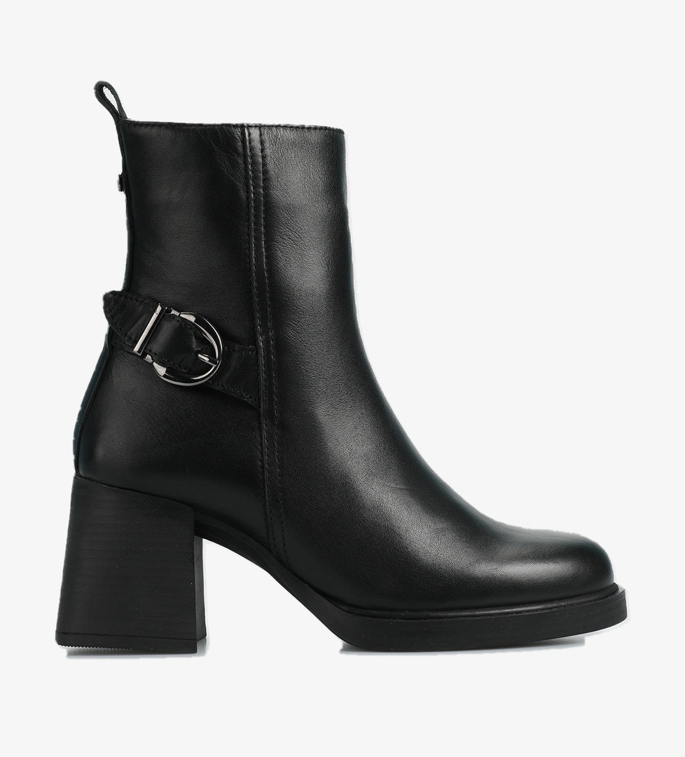 Siyah Deri Kadın Bot - Görsel 1