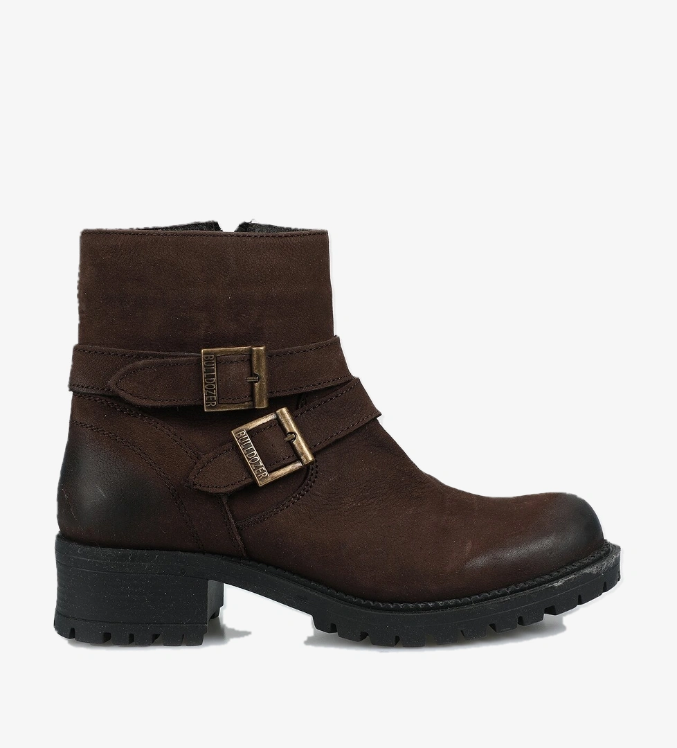 Kahve Deri Kadın Bot - Görsel 1