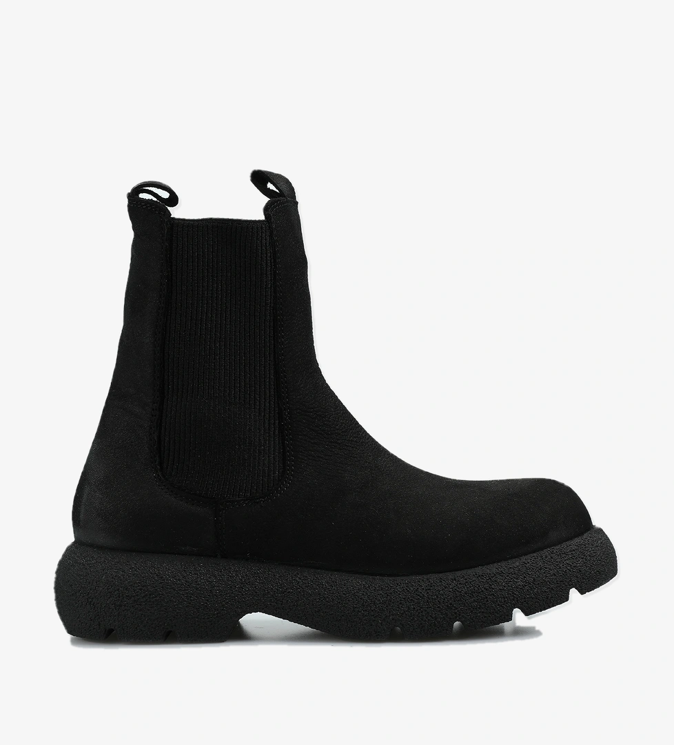 Siyah Deri Kadın Bot - Görsel 1