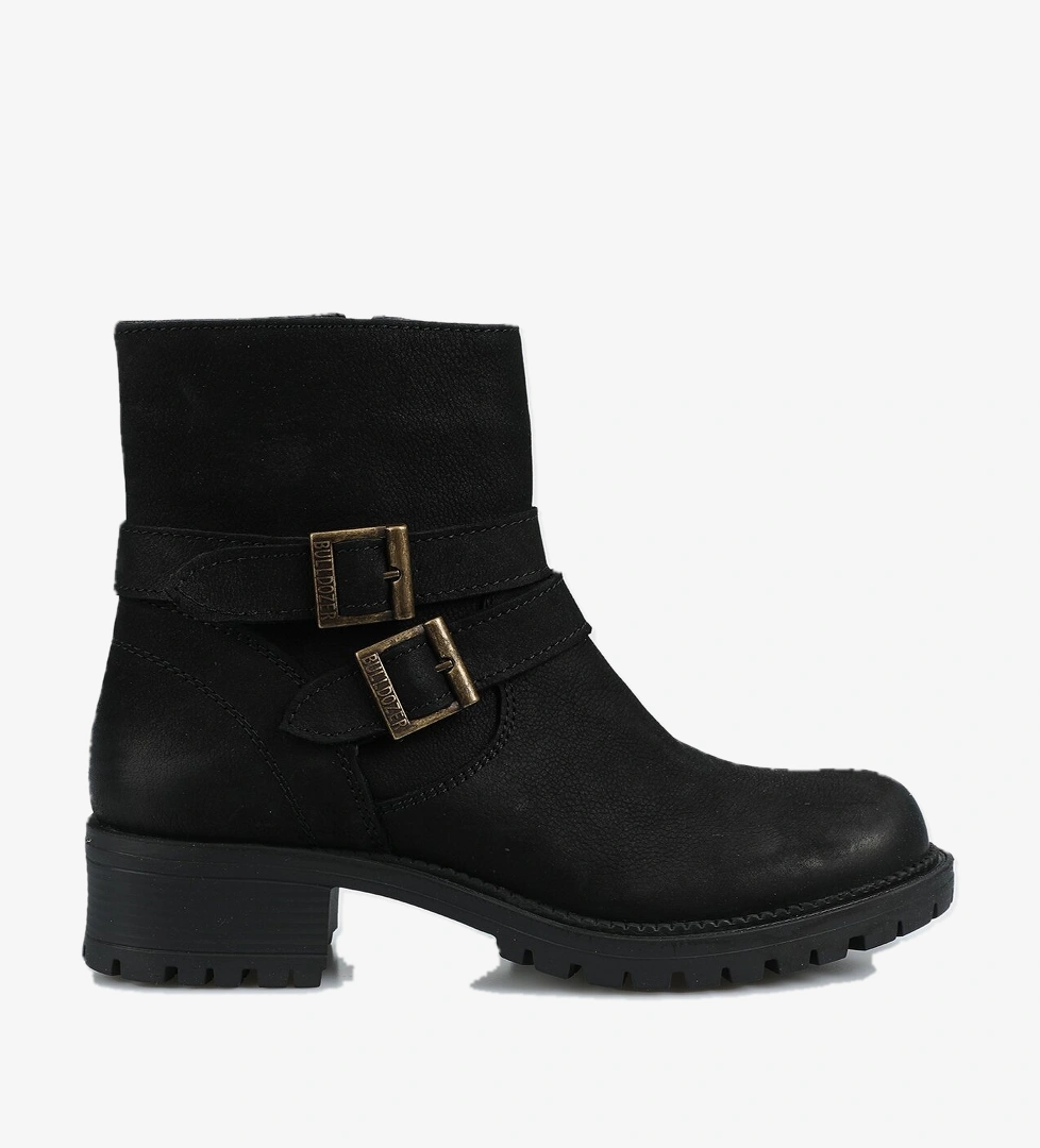 Siyah Deri Kadın Bot - Görsel 1