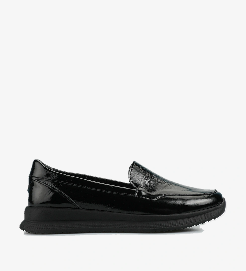 Siyah Deri Kadın Ayakkabı - Görsel 1