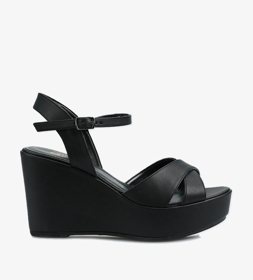 Siyah Kadın Topuklu Sandalet - Görsel 1