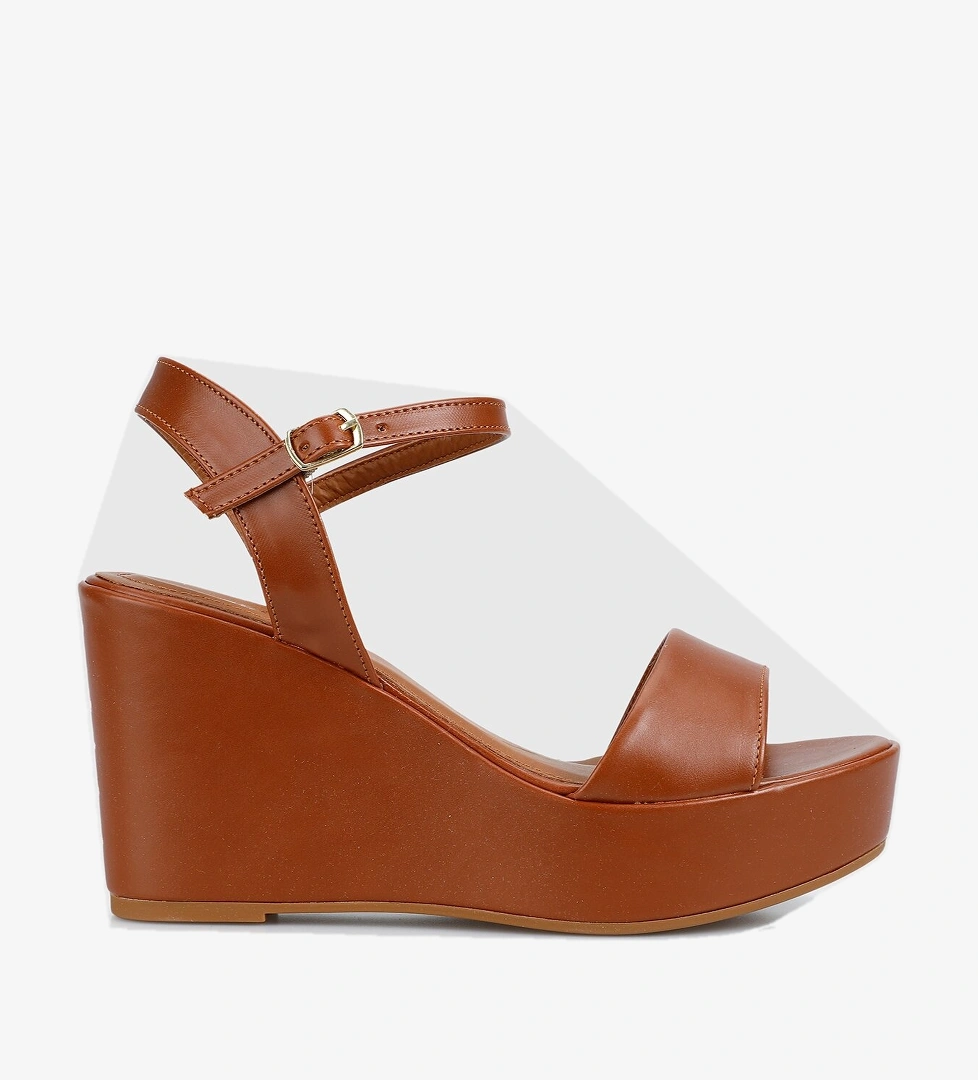 Taba Kadın Topuklu Sandalet - Görsel 1