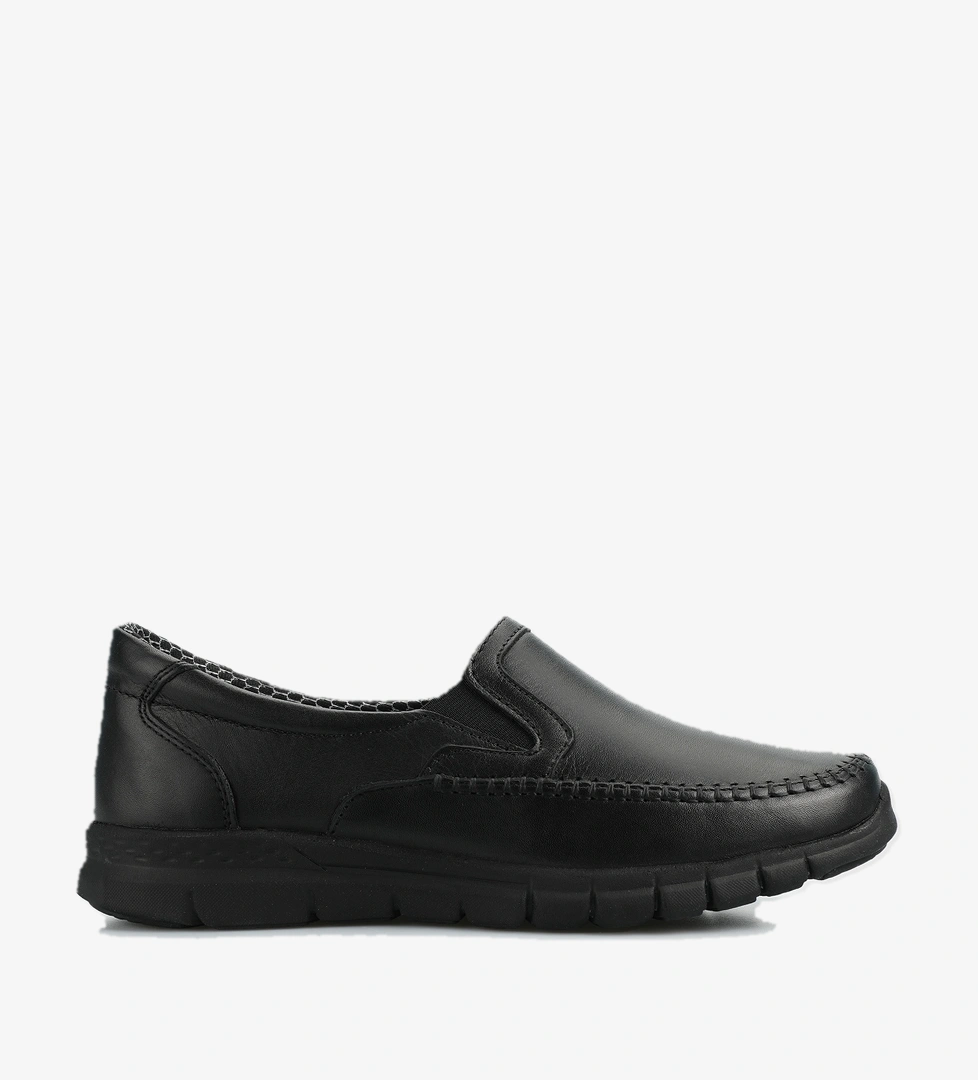 Siyah Deri Kadın Ayakkabı - Görsel 1