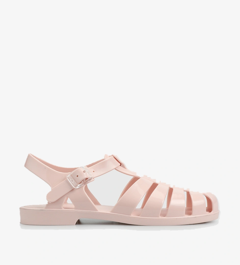 Pembe Kadın Düz Sandalet - Görsel 1