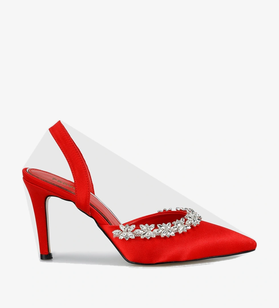 Kırmızı Kadın Stiletto - Görsel 1