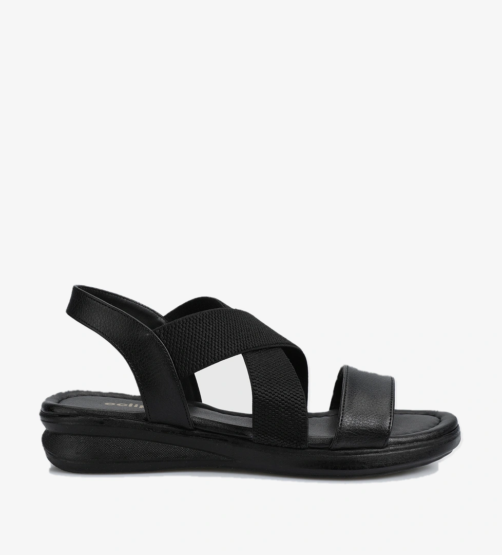 Siyah Kadın Konfor Sandalet - Görsel 1