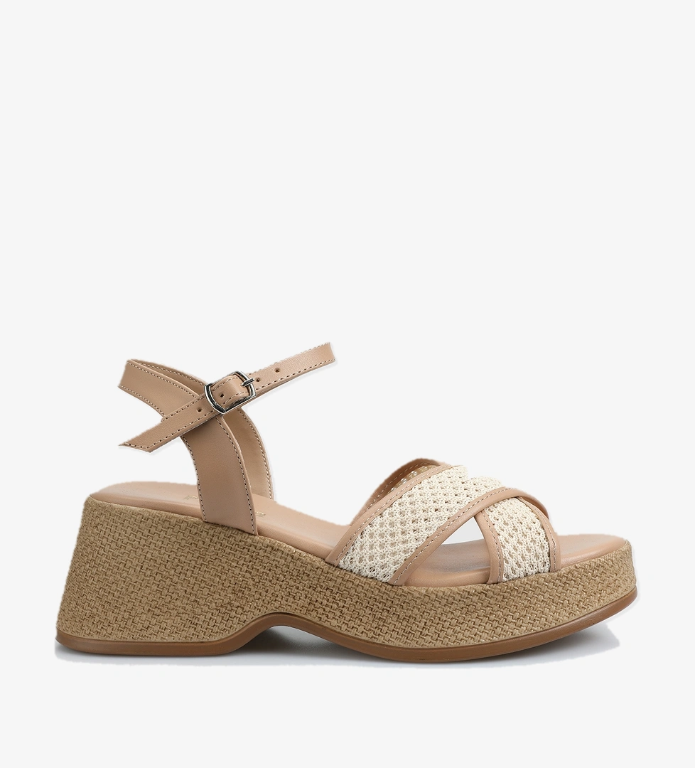 Nude Kadın Topuklu Sandalet - Görsel 1