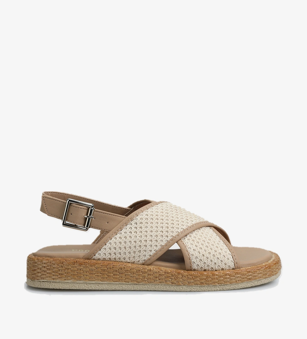 Nude Kadın Düz Sandalet - Görsel 1