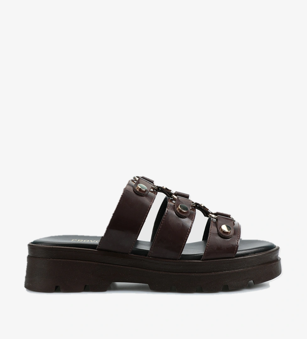 Kahve Kadın Terlik - Görsel 1