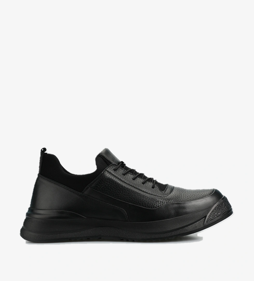 Siyah Deri Erkek Ayakkabı - Görsel 1