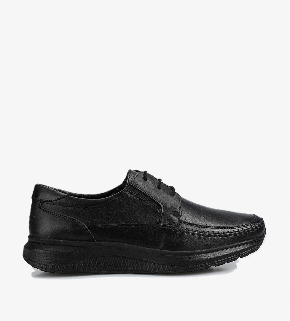 Siyah Deri Erkek Ayakkabı - Görsel 1