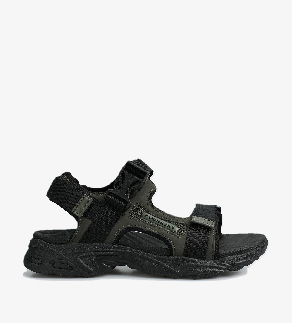 Olsey Haki Erkek Düz Sandalet - Görsel 1