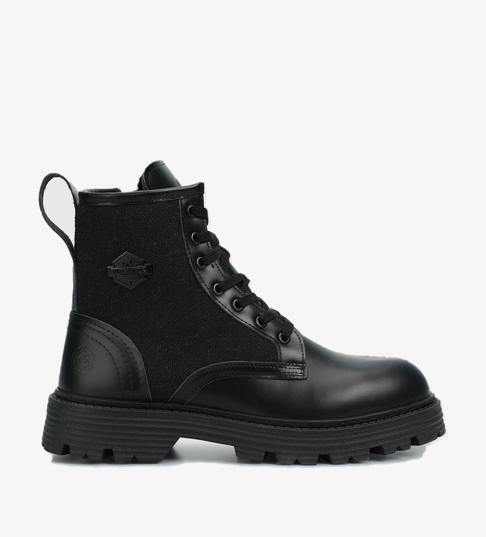 Harrison Siyah Deri Erkek Bot - Görsel 1