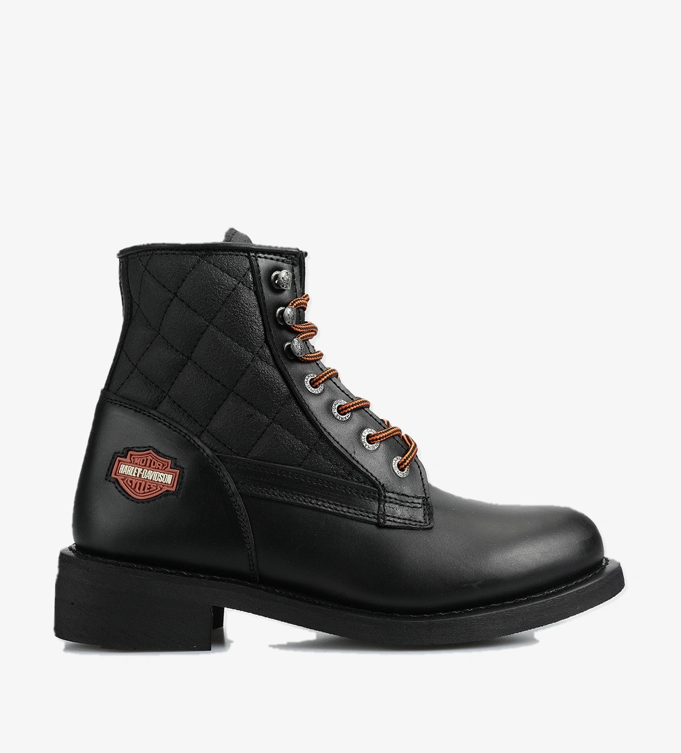 Harley Davidson 025M100699 NEW WORKER MID BLACK // YAĞLI DERİ - Görsel 1