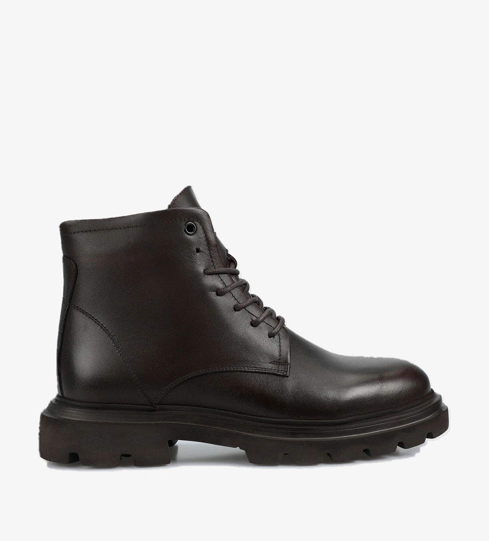 Kahve Deri Erkek Bot - Görsel 1